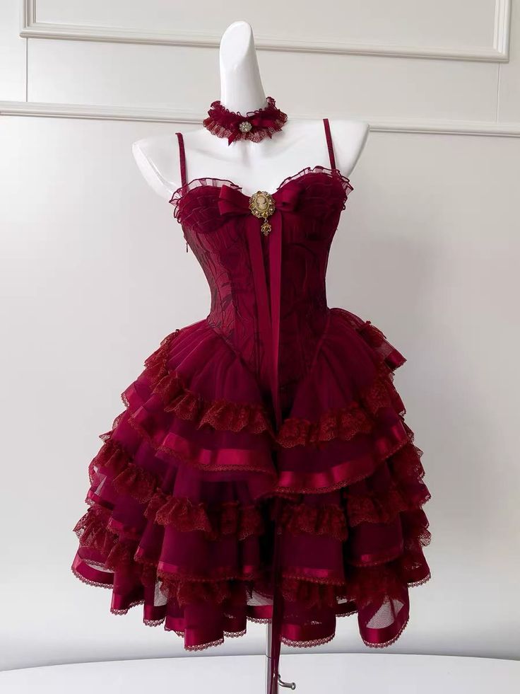 Stylish Ball Gown Spaghetti Strap Burgundy Mini Homecoming Dress Inspo Short Graduation Dresses RB6902