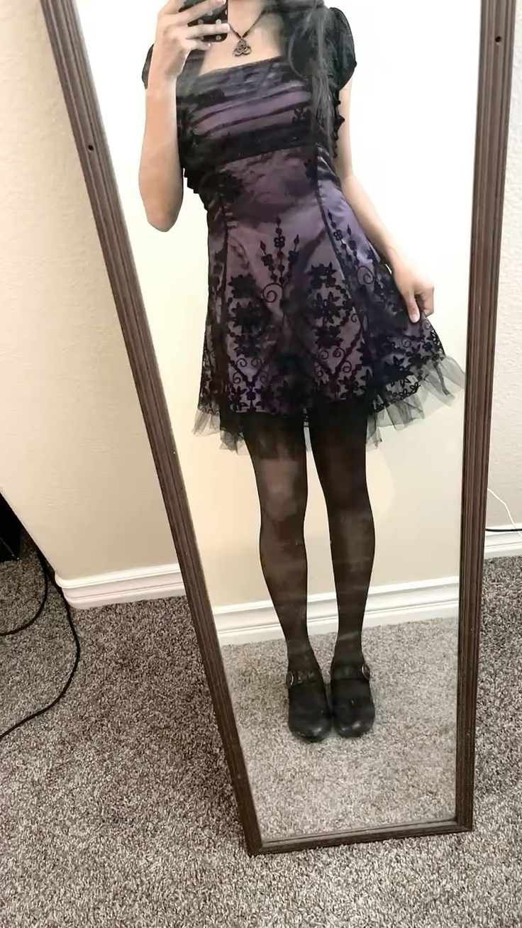 Vintage A Line Spaghetti Straps Short Homecoming Dress Purple Lace Hoco Dress RB9309