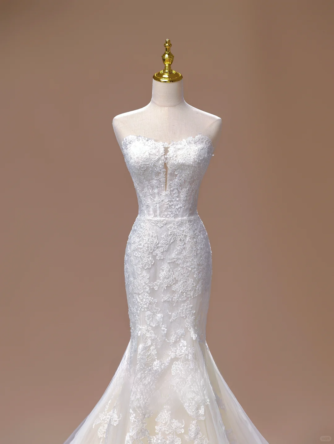 Prinzessin Meerjungfrau Liebsten Ärmellose Lange Weiße Spitze Brautkleid Schöne Formale Nette Brautkleider DH2809