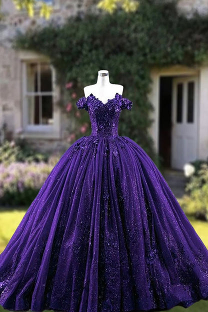 Robe de bal chic à épaules dénudées, sequins raisin, longue, élégante, pour soirée, bal de promo, dîner, fête, pour adolescentes, AB2160