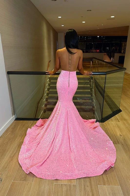 Luxuriöses Meerjungfrauen-Abendkleid aus Tüll mit Schulterträgern N1508