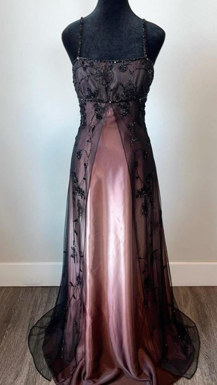 Sparkly Prom Dresses A line Spaghetti Straps Gradient Pink Satin Women Long Party Evening Formal Gown RC1190