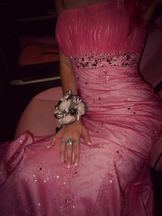 Vintage Mermaid Tulle Pink Long Prom Dress Inspiration Party For Teens Girls Formal Dresses RB8672