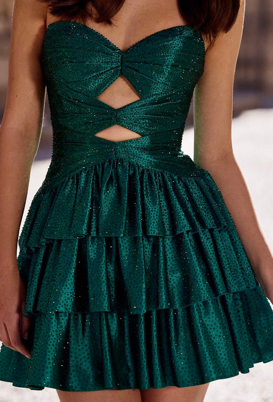 Cute Prom Night Party Outfit A line Sweetheart Blue Hoco Dress inspo Short Homecoming Dresses RB6062