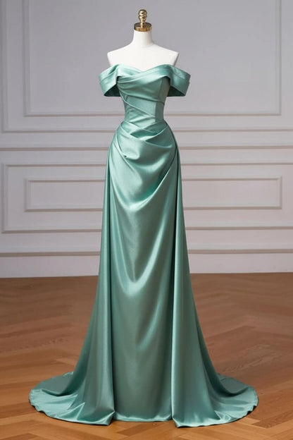 Robe de bal bleu marine à épaules dénudées et traîne amovible N1853