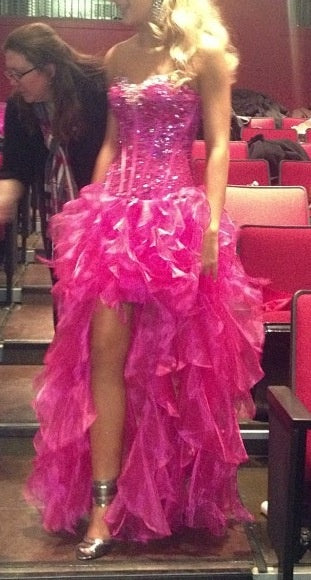 Prom Dresses Ball Gown Sweetheart Hot Pink With Tiered Layers Classy Party Formal Outfits RB6353
