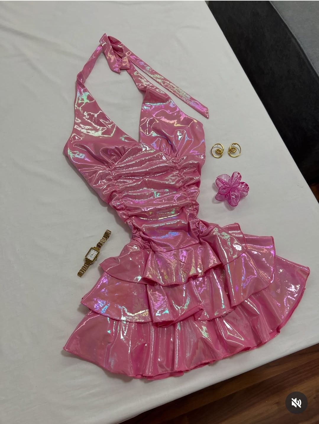 Robe de soirée courte et mini en forme de A, rose à paillettes, pour adolescentes et femmes, pour un 18ème anniversaire, tenue de bal Hoco RB3688