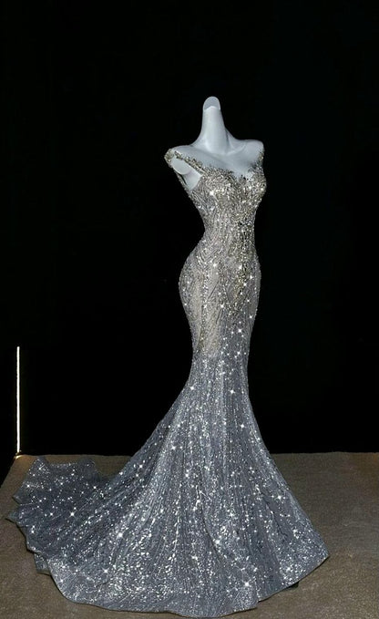 Elegant Wedding Gown With Beading Long Autumn Winter Bridal Dress Wedding Dresses RB8934