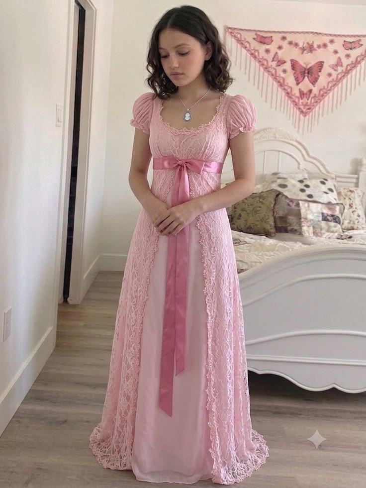Elegant A Line Square Neck Pink With Lace Perfection-Formal Goals Nigh Evening Long Prom Dress Party Outfits RB6761