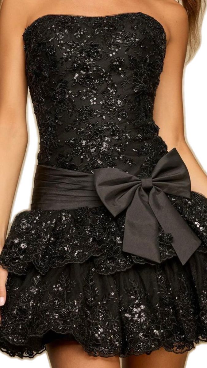 Sexy Laced Black Hoco Dress Strapless Sleeveless Tight Fit Short Homecoming Party Dress RB9220
