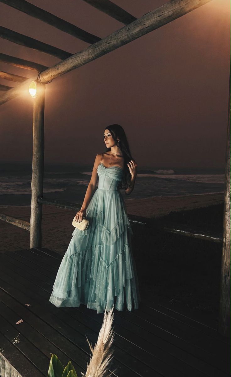 Elegantes, blaues Tüllkleid in A-Linie mit Herzausschnitt für Damen – Partykleid, formelles Ballkleid, Kleid zum 22. Geburtstag AB1449