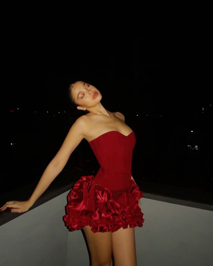 Cute Sheath Sweetheart Burgundy With Ruffled Short Cocktail Dress Homecoming Dresses Ideas Hoco Outfits RB4769