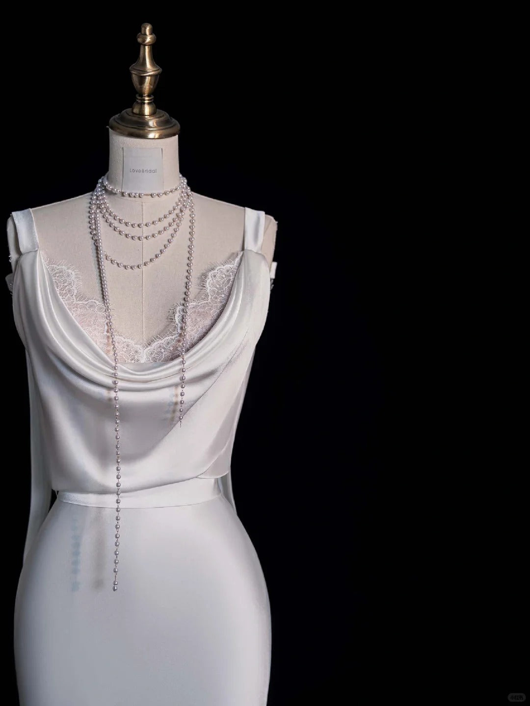 Robe de mariée longue blanche en dentelle, style sirène intemporel, col bénitier, robe de mariée bohème féérique pour la plage ou l'été N552