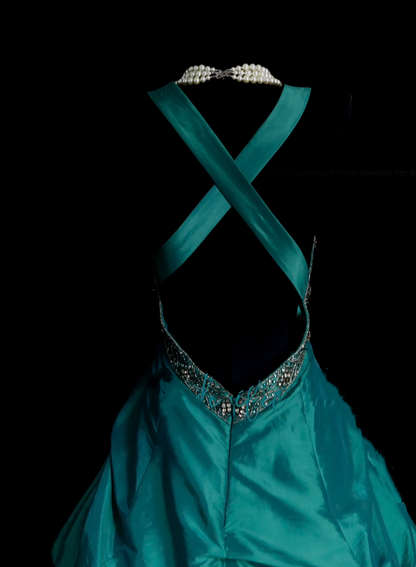 Retro-Ballkleid mit Herzausschnitt und offenem Rücken, blau, 60er-Jahre-Stil, Abendkleid, langes formelles Partykleid N832