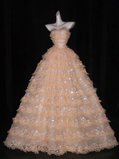 Robe de bal rétro bustier cœur en tulle rose poudré avec nœud papillon, robe de soirée, robe de bal de fin d'année, robe de soirée élégante N951