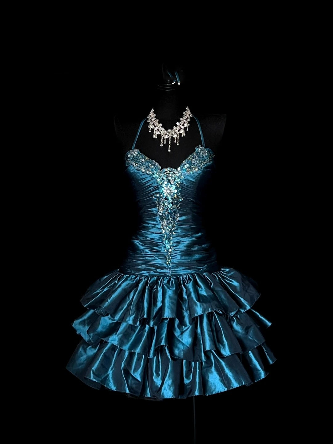Robe de bal vintage bleu marine dos nu taille basse, robe courte Hoco Gowns, robe d'anniversaire, robe de soirée, Hoco Gown N957