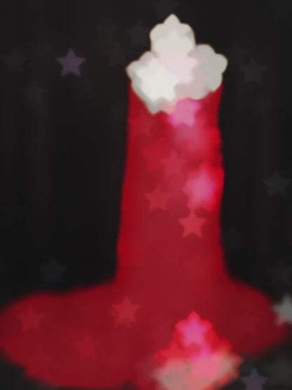 Robe de bal longue sirène en tulle rouge à décolleté cœur et foulard, inspiration robe de soirée, robe de princesse pour remise de diplôme N1087