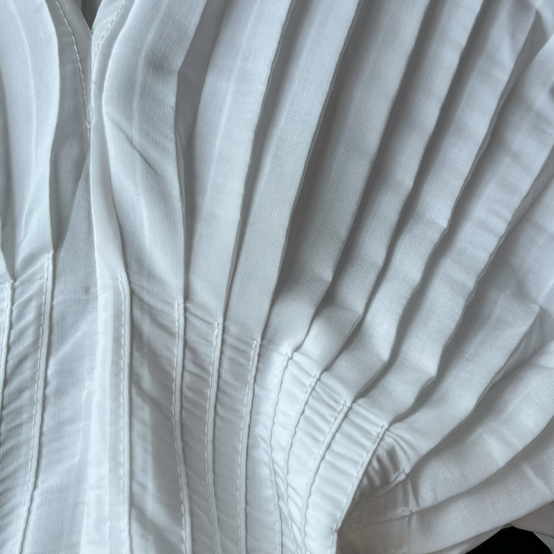Robe unique à manches longues et col en V, robe tendance RF0226