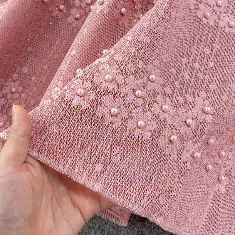 Jolie robe trapèze en dentelle et perles RF0223