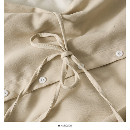 Robe trapèze à manches longues et à la mode RF0193