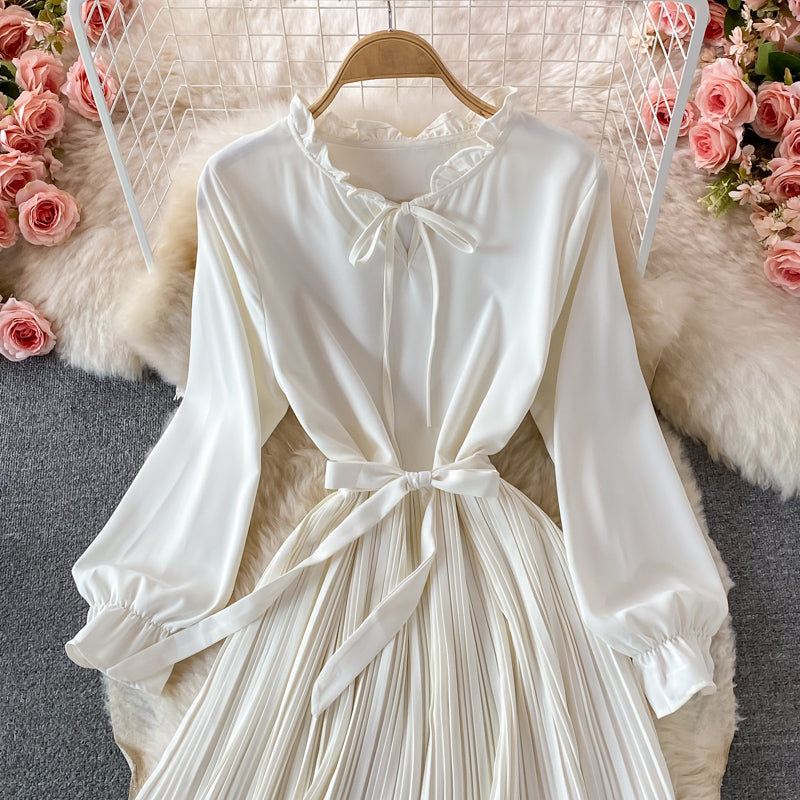 Cute A Line Short Dress Long Sleeve Fashion Dress RF0166