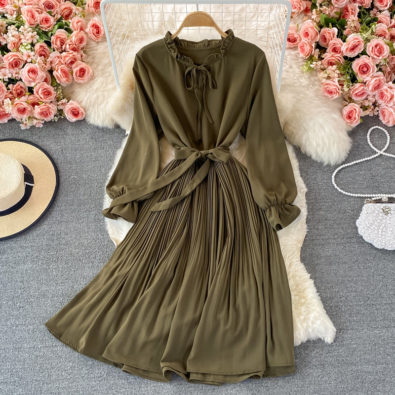 Cute A Line Short Dress Long Sleeve Fashion Dress RF0166