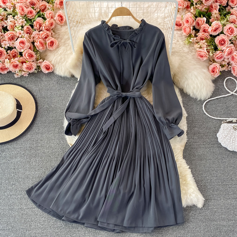 Cute A Line Short Dress Long Sleeve Fashion Dress RF0166