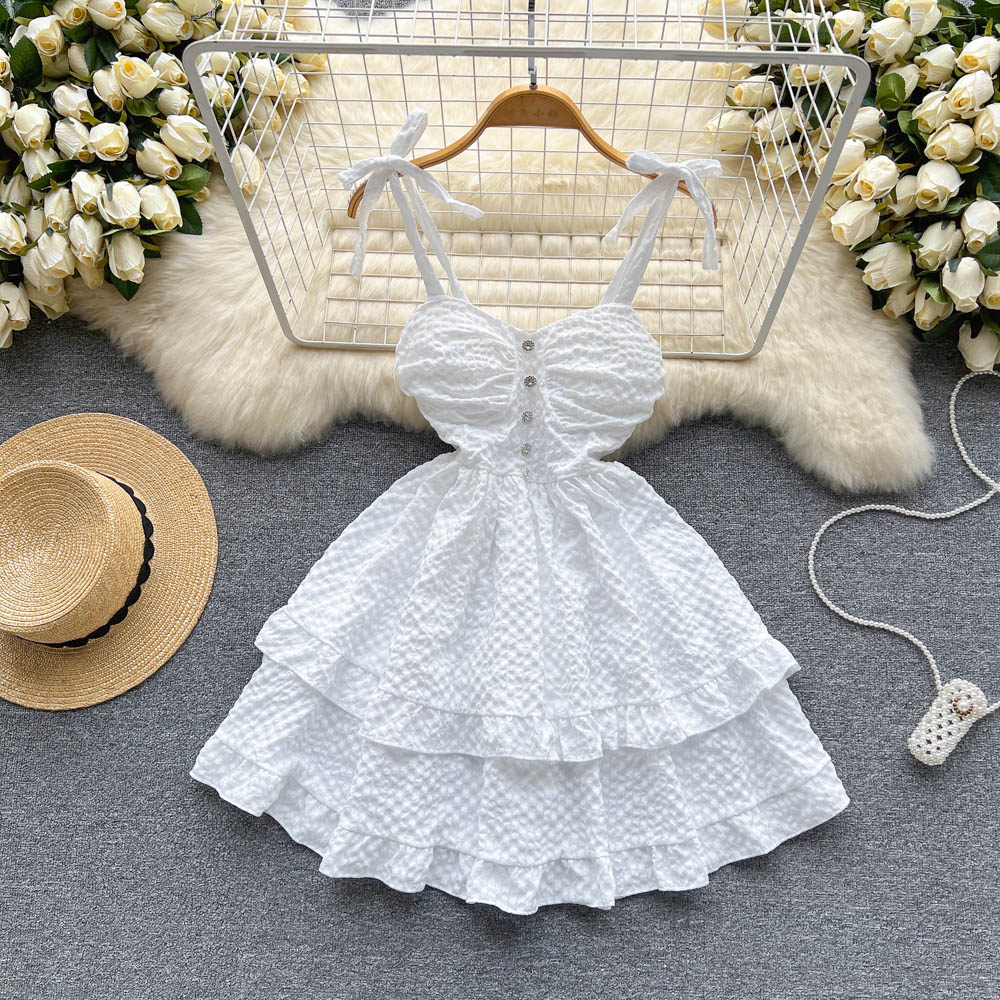 Süßes Spaghetti-Kurzkleid RF0048
