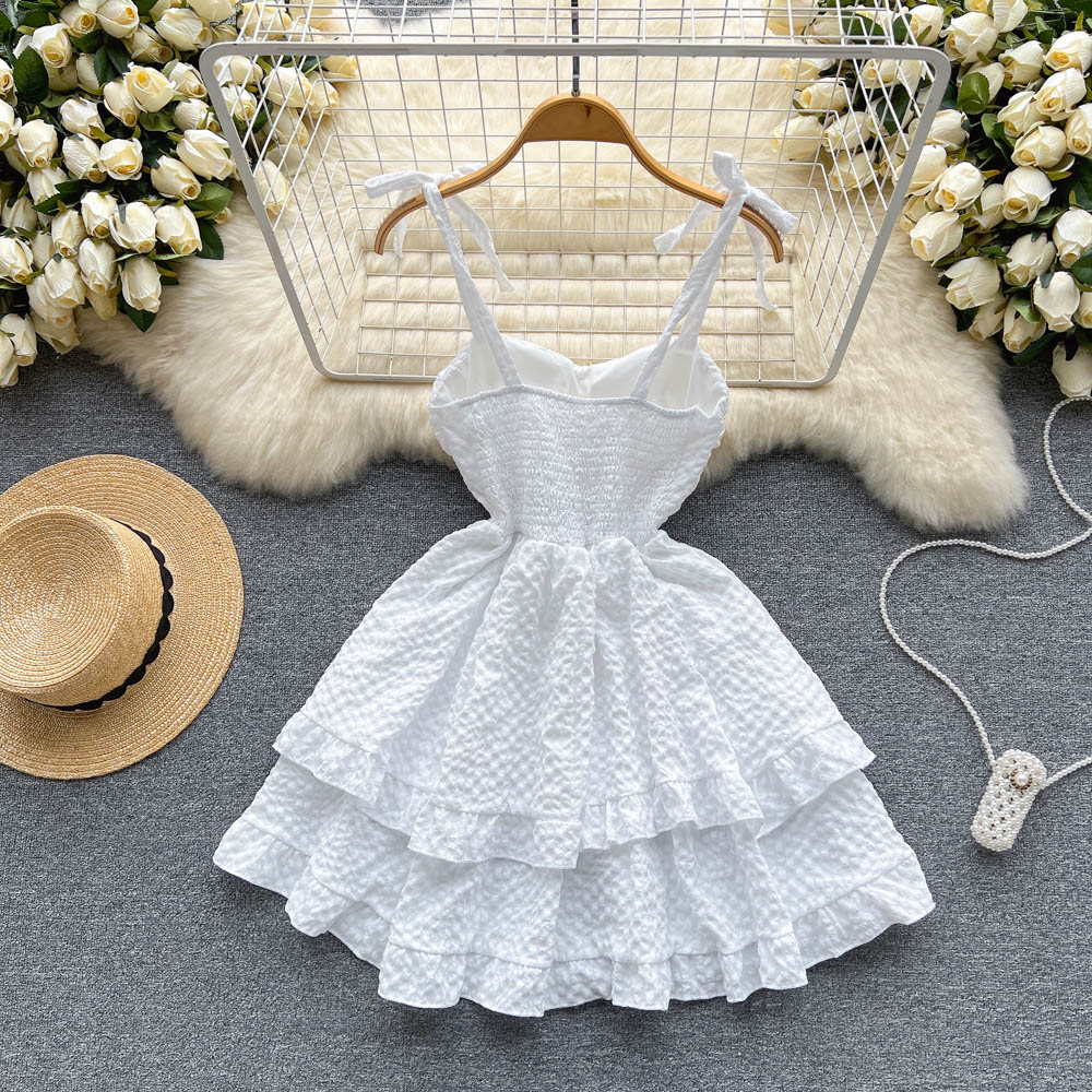 Süßes Spaghetti-Kurzkleid RF0048