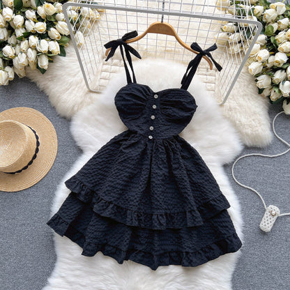 Süßes Spaghetti-Kurzkleid RF0048