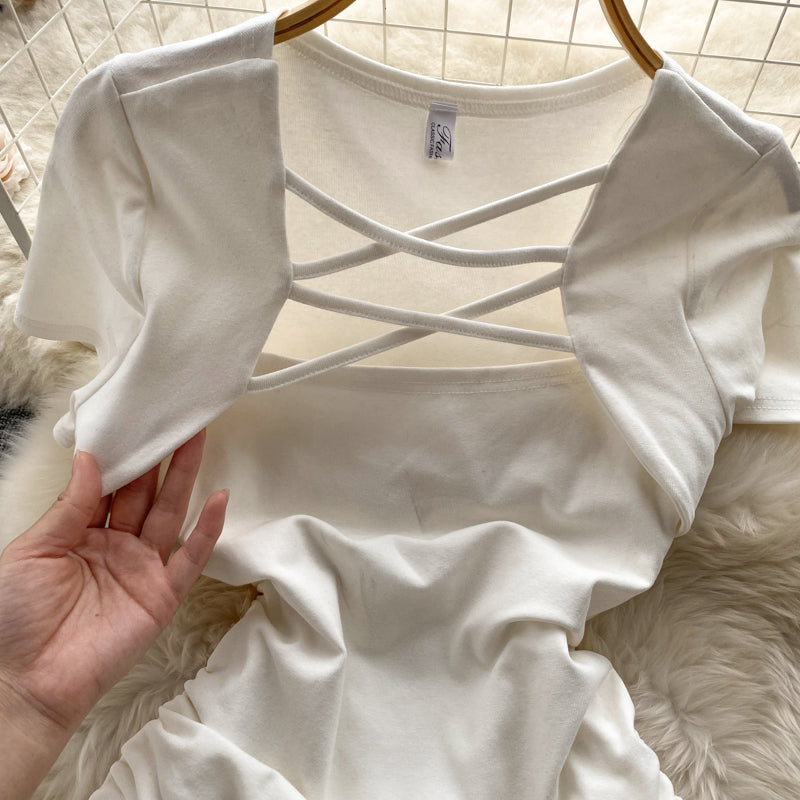 Einfaches Kleid mit Kordelzug RF0039