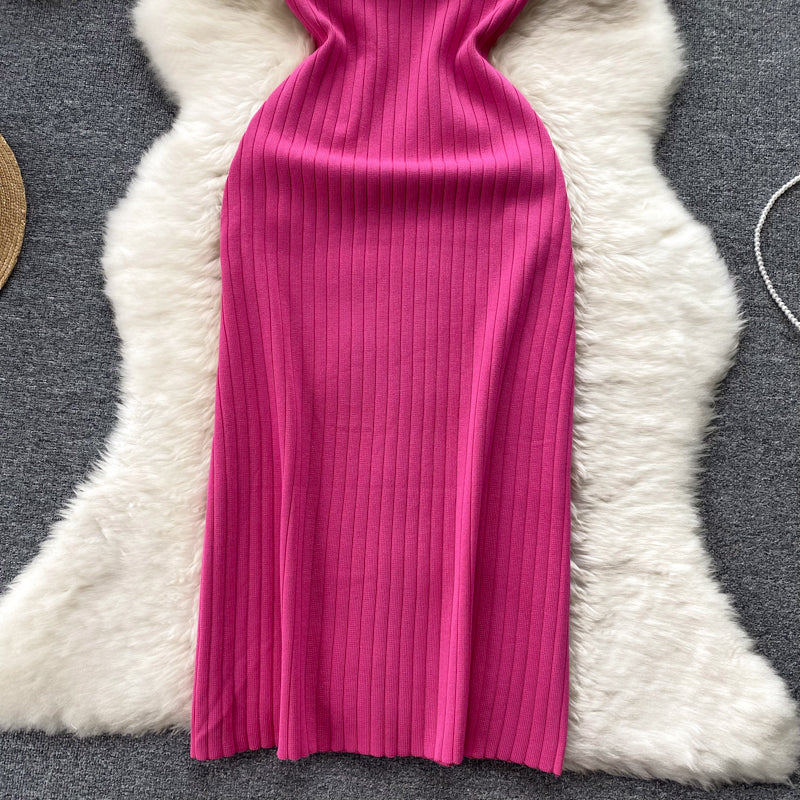 Einfaches Spaghettiträgerkleid RF0037