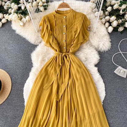Elegantes Chiffon A-Linien-Kleid Modekleid RF0032