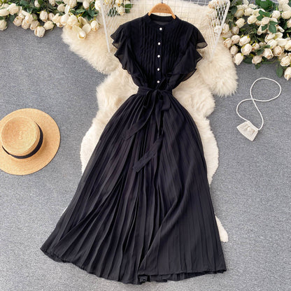 Elegantes Chiffon A-Linien-Kleid Modekleid RF0032