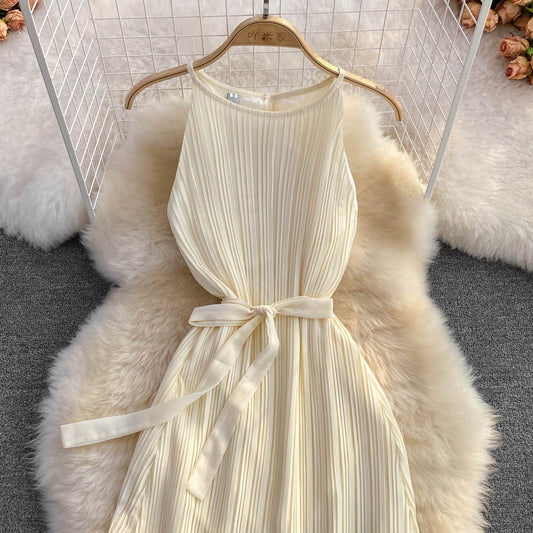 Champagner Chiffon A-Linie Kleid Fashion Kleid RF0026