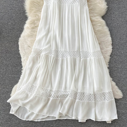 Weißes Spitzen-A-Linien-Kleid Fashion Dress RF0025