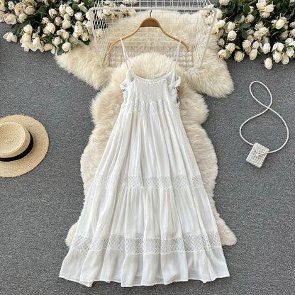Weißes Spitzen-A-Linien-Kleid Fashion Dress RF0025