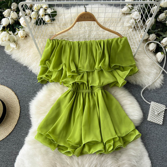 Schöne Chiffon A-Linie Off The Shoulder Kleider, Mode Mädchen Kleider RF0020