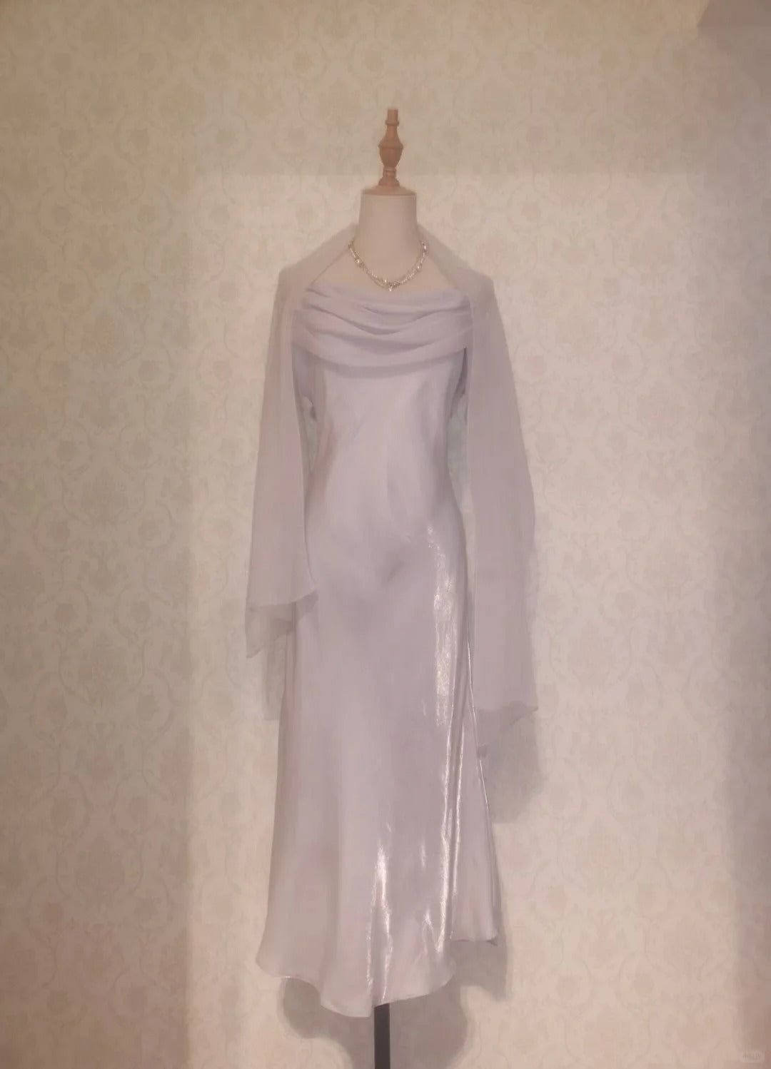 Modest Mermaid Mermaid Spaghetti Strap Lilac TeaLength Spring Summer Event Outfits Wedding Guest Dresses RB3205