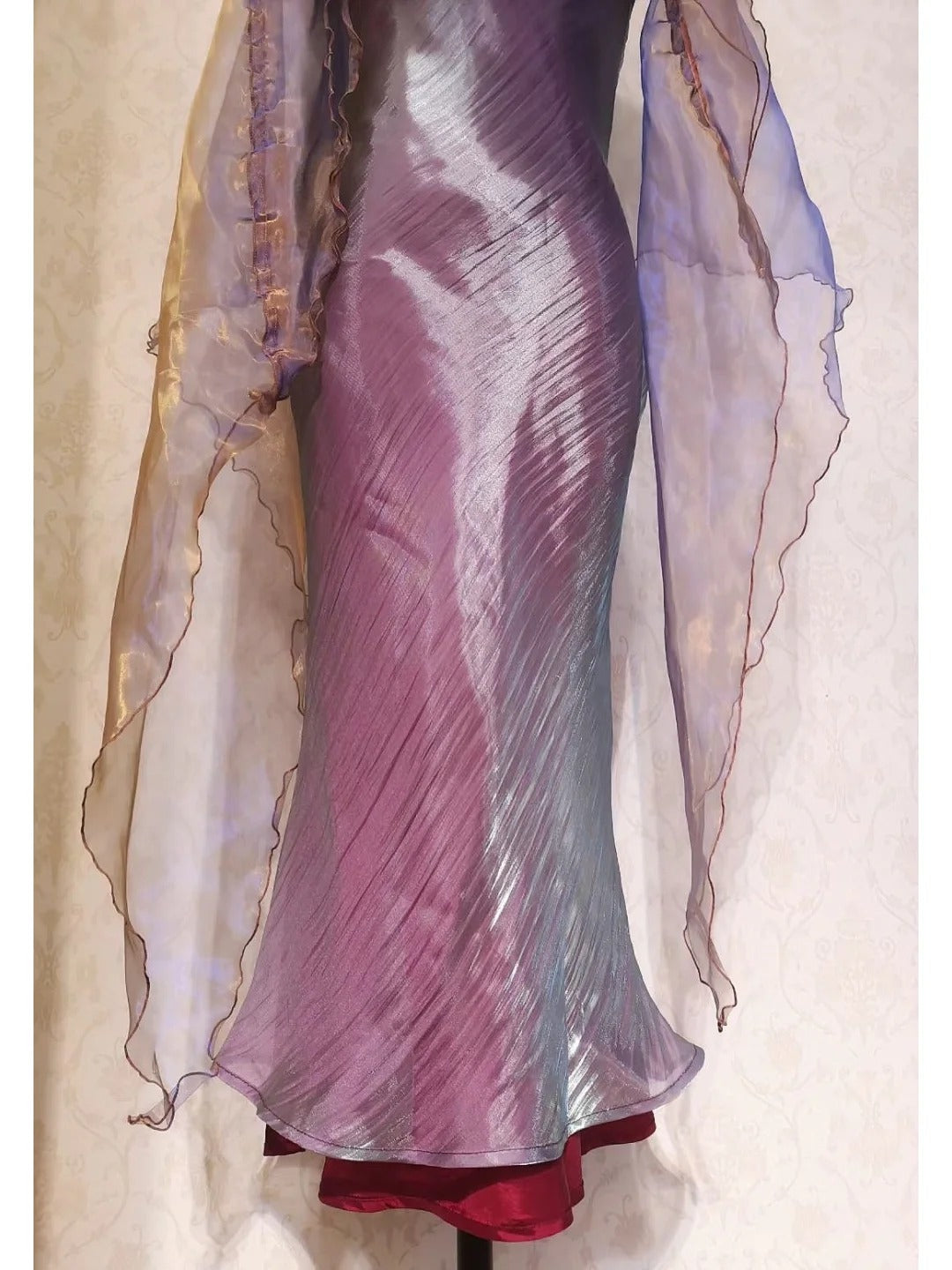 Vintage Mermaid High Neck 1950s With Cape Event Birthday Dress Sleeveless Evening Prom Formal Dresses RB3213