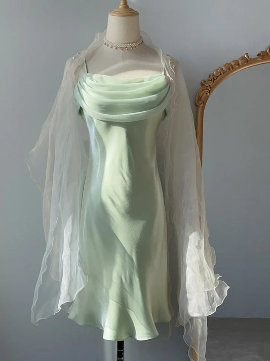Vintage Gaine 9ème Année Vert Menthe Longueur Genou Inspiration Senior Anniversaire 18ème Tenues de Fête Robes de Bal de Rentrée RB3219
