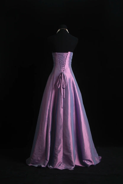 Vintage Ball Gown Strapless Purple With Beading Cape Floor Length Prom Dresses Inspo Evening Outfits RB4340
